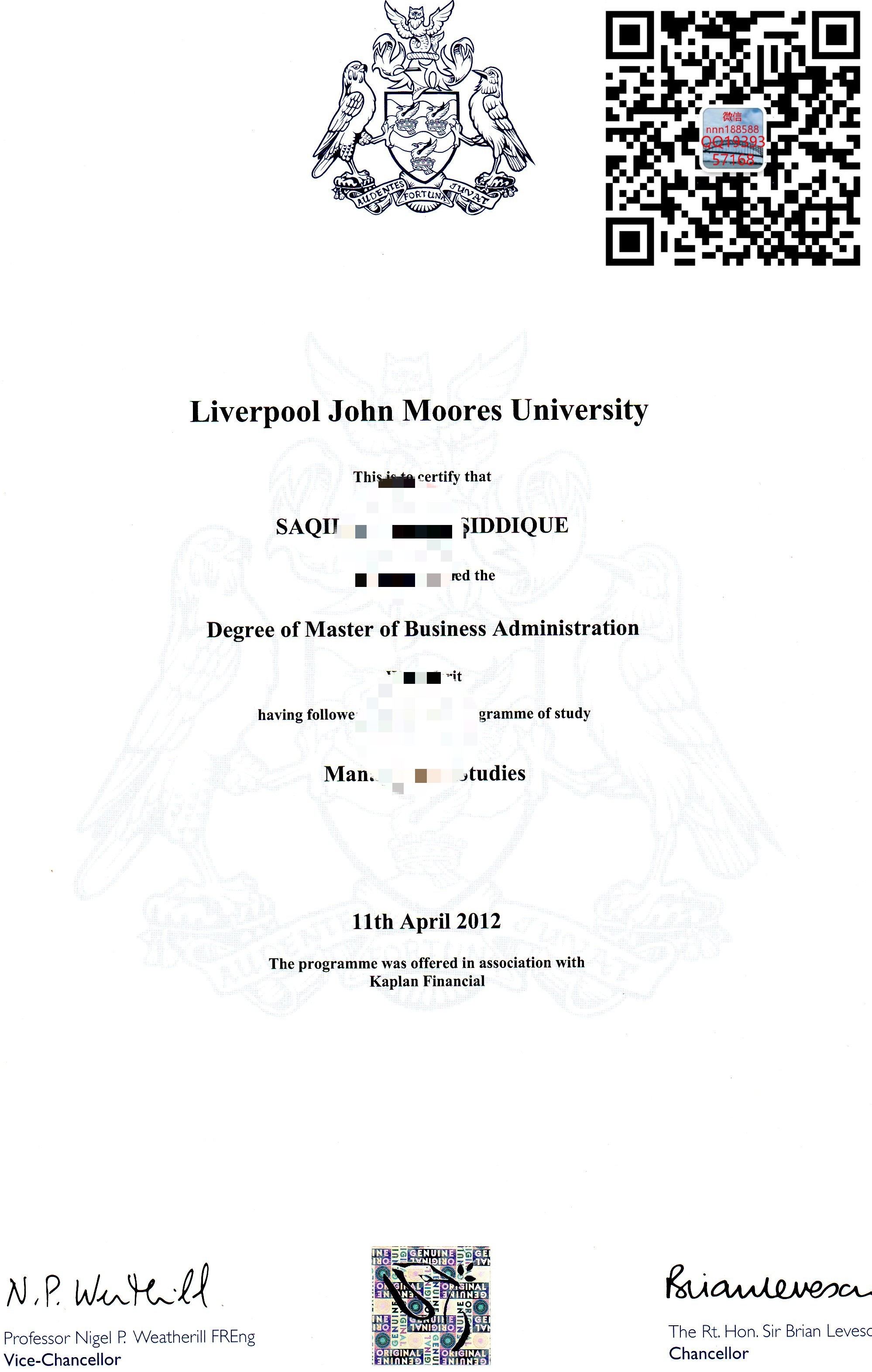 英国利物浦约翰摩尔斯大学毕业证Liverpool John Moores University degree 谷歌