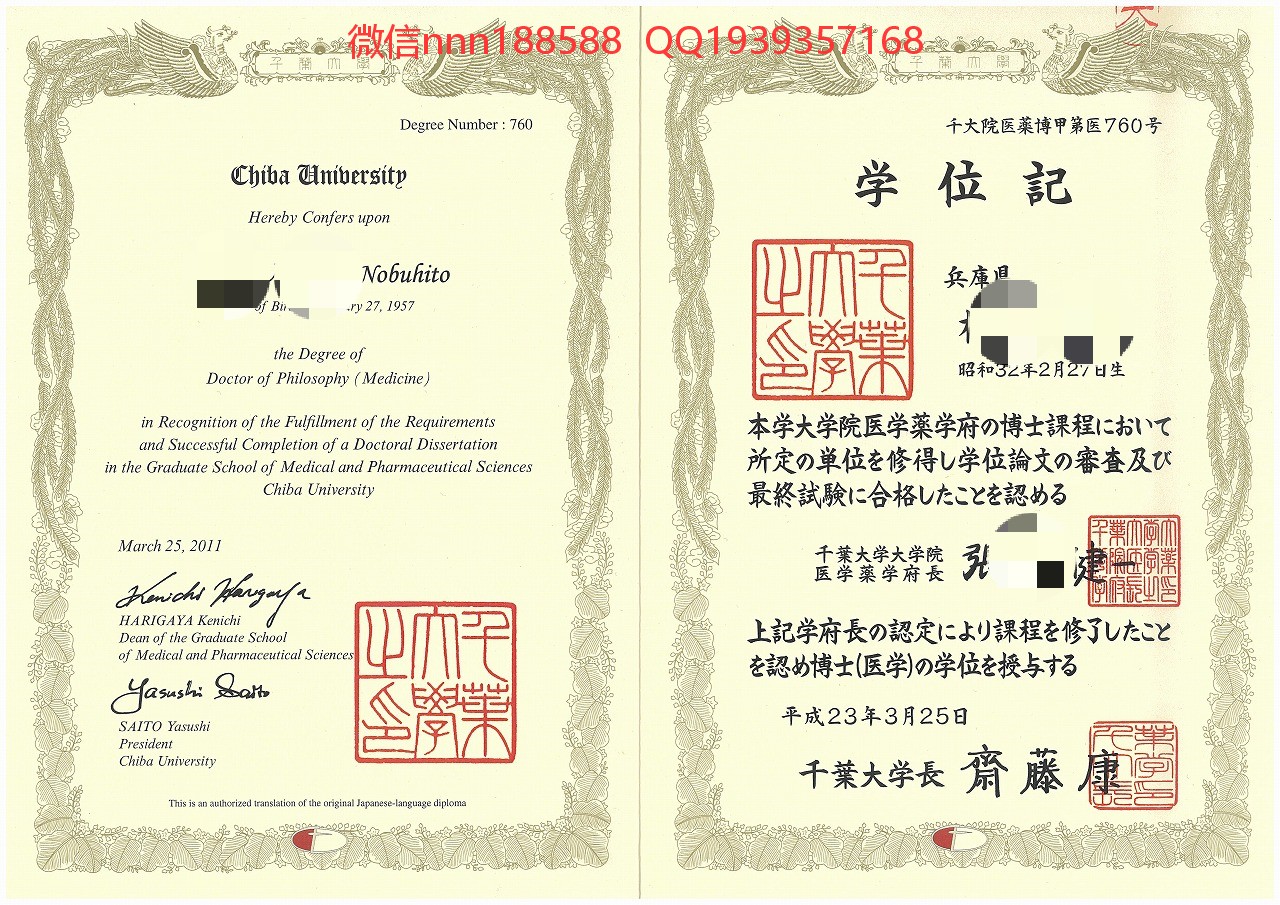 千叶大学毕业证文凭