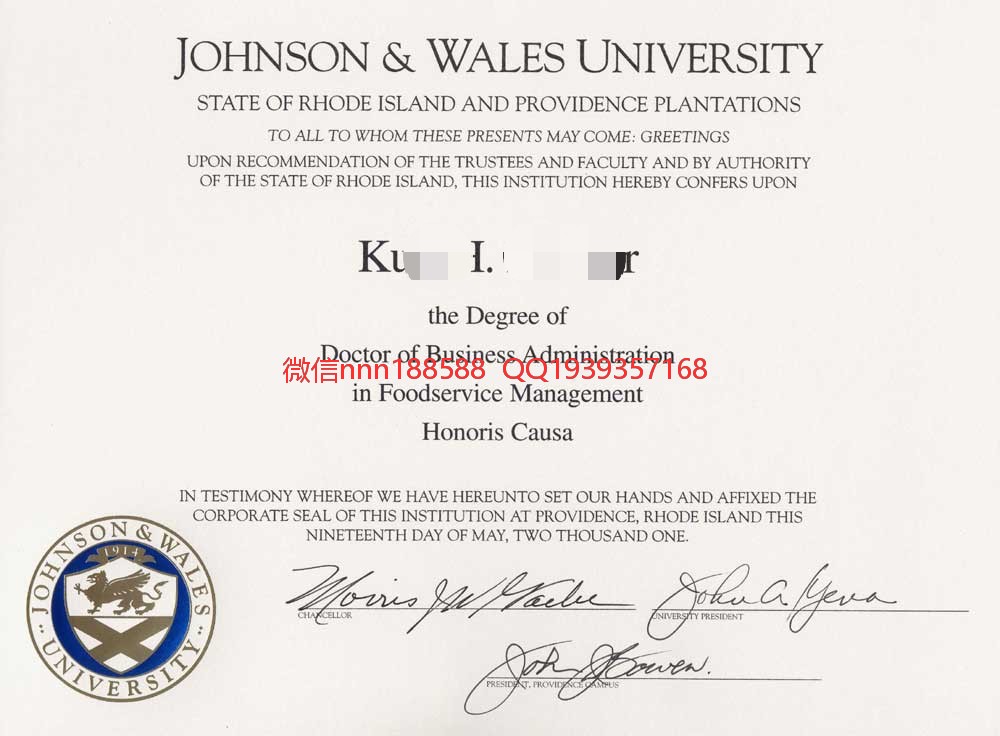 詹森威尔士大学JOHNSON & WALES UNIVERSITY文凭