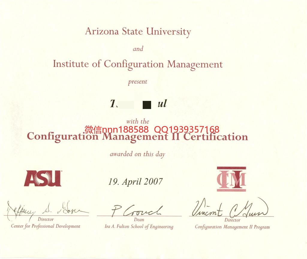 亚利桑那州立大学Arizona State University 文凭（硕士证书）样本_WPS图片.jpg