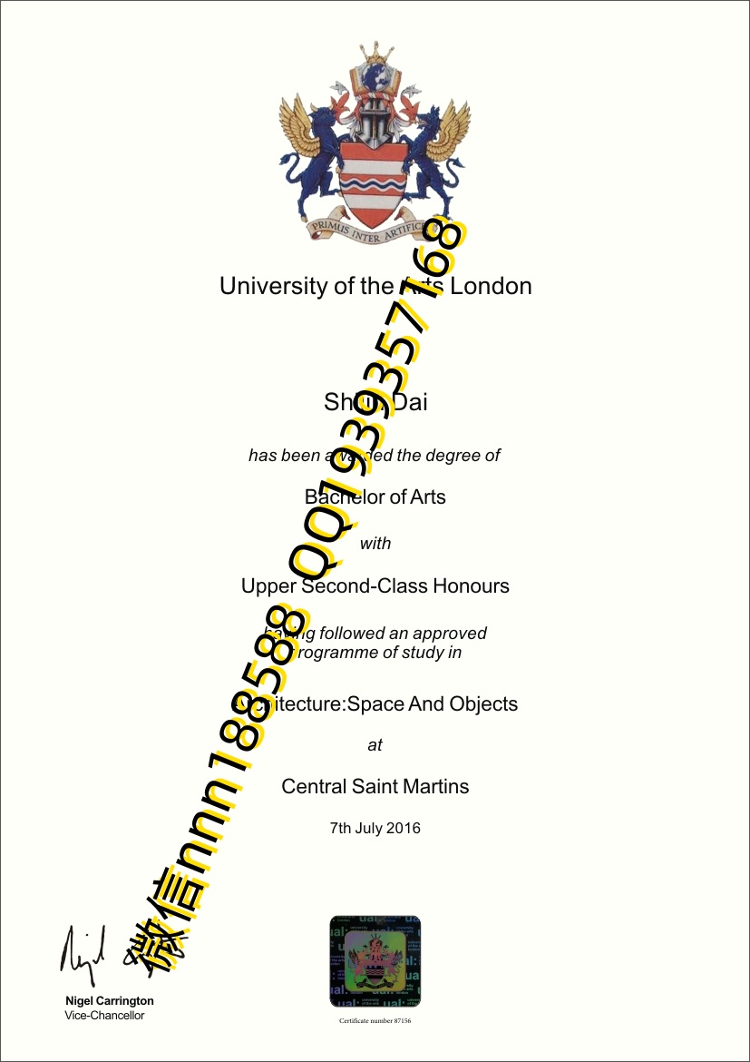 伦敦艺术大学（University of the Arts London），简称 UAL 文凭
