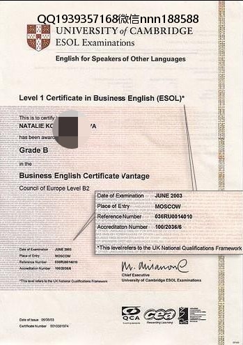 英国剑桥英语商务证书