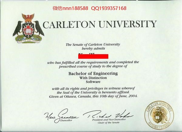 卡尔顿大学毕业证样本（CarIetonUniverSity)文凭