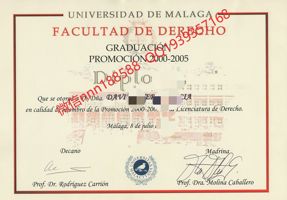 西班牙马拉加大学文凭