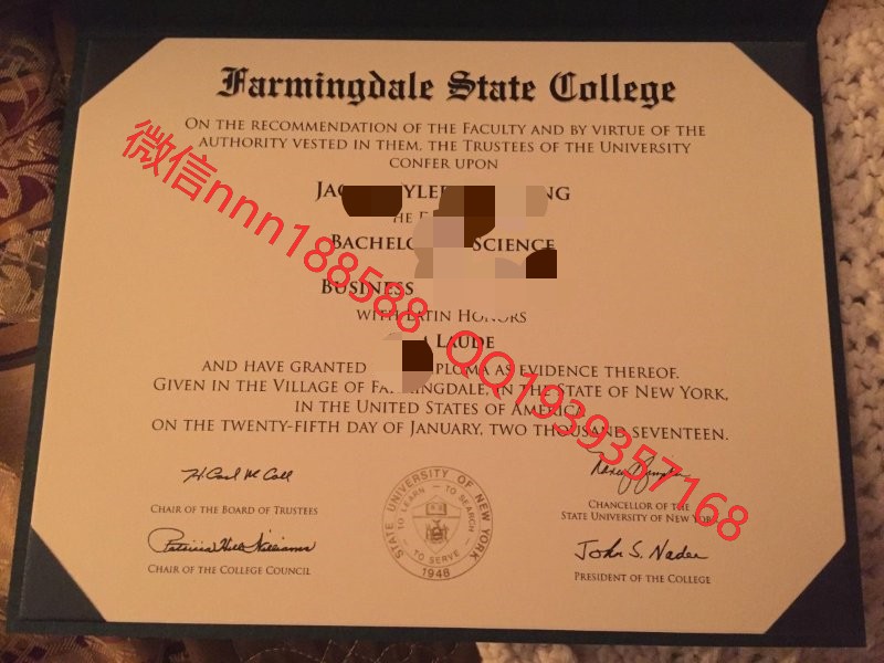 2017年美国法明代尔州立学院_Farmingdale State College_文凭