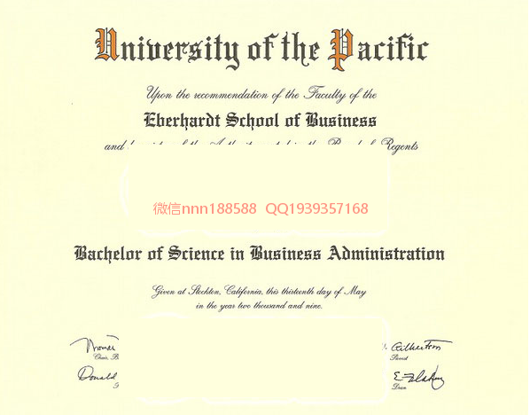 太平洋大学(University of the Pacific)文凭-毕业证